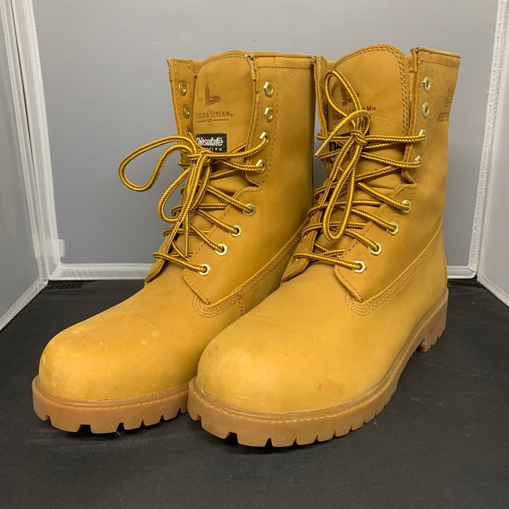 Field & Stream Rugged Waterproof Boots 3M Thinsulate Insulation MENS USA 9